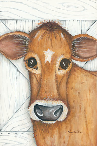 Mary Ann June MARY500 - Cow - Lily Star - Cow, Barn Door, Barn Star from Penny Lane Publishing