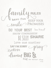 MAZ5618 - Family Rules    - 12x16