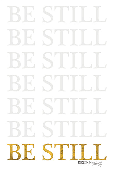 Marla Rae MAZ5634 - MAZ5634 - Be Still - 12x18 Be Still, Black & Gold, Bible Verse, Exodus, Motivational, Signs from Penny Lane