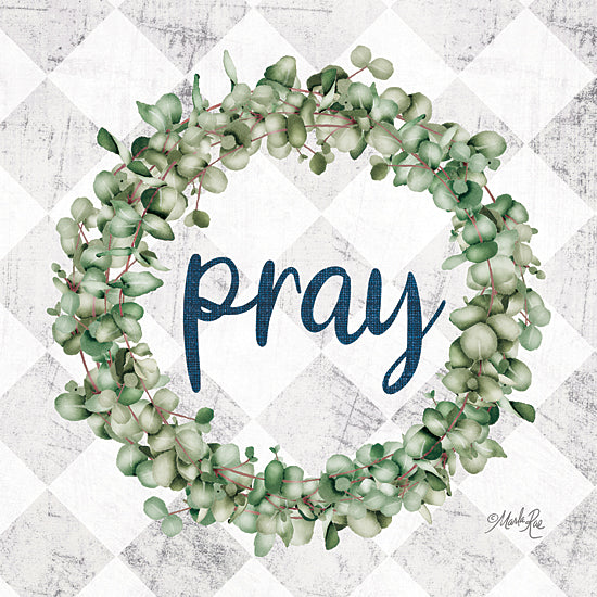 Marla Rae MAZ5686 - MAZ5686 - Pray Eucalyptus Wreath - 12x12 Pray, Eucalyptus Wreath, Wreath, Signs from Penny Lane