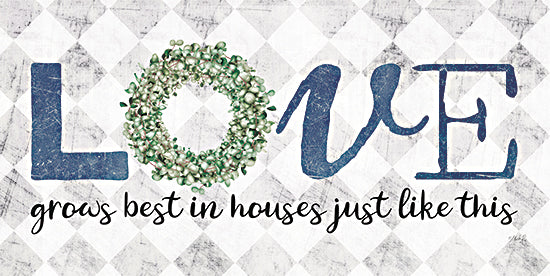Marla Rae MAZ5691 - MAZ5691 - Love Grows Best - 18x9 Love, Wreath, Eucalyptus, Signs, Family from Penny Lane