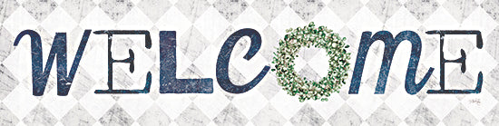 Marla Rae MAZ5695 - MAZ5695 - Welcome with Eucalyptus Wreath I - 20x5 Welcome, Eucalyptus, Wreath, Home, Signs from Penny Lane