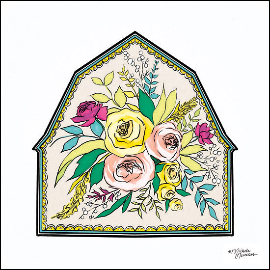 MN128 - Floral Barn - 12x12