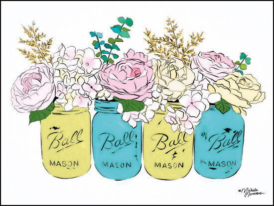MN138 - Floral Canning Jars - 16x12