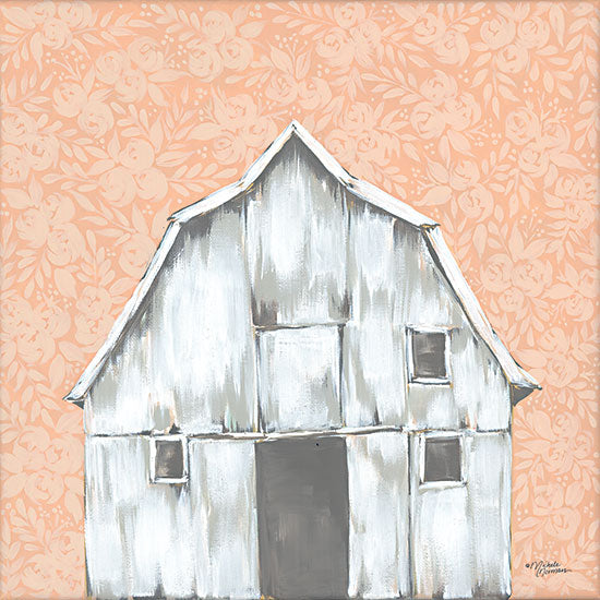 Michele Norman MN310 - MN310 - Peaches & Cream Barn - 12x12 Barn, Farm, Peach Background, Whimsical from Penny Lane