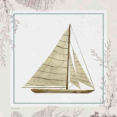 ND328 - Coastal Chic Sailboat - 12x12