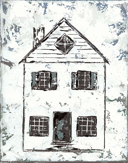 Julie Norkus NOR180 - NOR180 - Shelter Series I - 12x16 House, Home, Abstract, Triptych, Rustic from Penny Lane