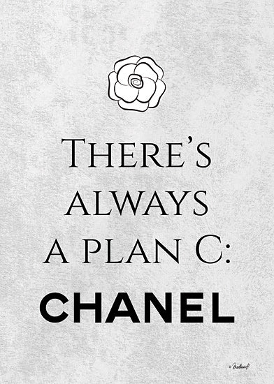 Martina Pavlova PAV480 - PAV480 - There's Always a Plan C - 12x16 There's Always a Plan C, Chanel, Fashion, Whimsical, Typography, Signs from Penny Lane