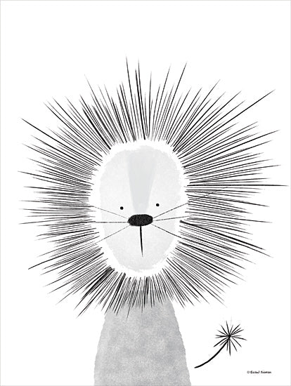 Rachel Nieman RN427 - RN427 - Lion Line Drawing 2 - 12x16 Lion, Line Drawing, Black & White, Children, Kid's Art from Penny Lane
