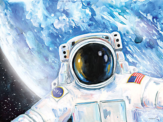 Rachel Nieman RN497 - RN497 - Selfie Astronaut - 16x12 Astronaut, Selfie Astronaut, Selfie, Whimsical, Astronomy, Space, Children, Earth from Penny Lane