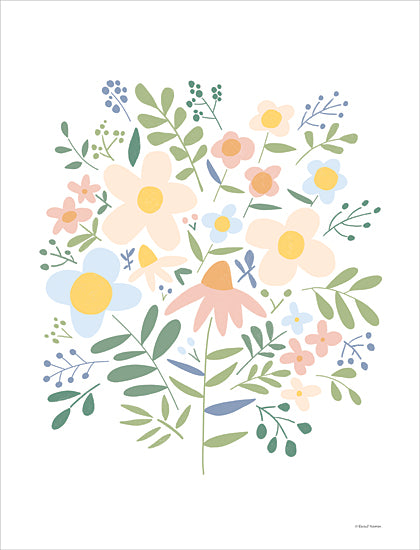 Rachel Nieman RN516 - RN516 - Daisy Filled Happy Bouquet - 12x16 Flowers, Daisies, Bouquet, Greenery, Botanical from Penny Lane