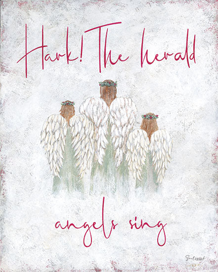 Soulspeak & Sawdust SAW150 - SAW150 - Hark - 12x16 Christmas, Holidays, Religious, Angles, Hark the Herald Angels Sing, Christmas Music, Typography, Signs, Textual Art from Penny Lane