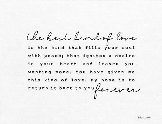 Susan Ball SB1018 - SB1018 - The Best Kind of Love - 16x12 Best Kind of Love, Love, Typography, Signs from Penny Lane