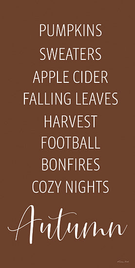 Susan Ball SB1022 - SB1022 - Autumn Words - 9x18 Autumn Words, Autumn, Fall, Typography, Signs from Penny Lane