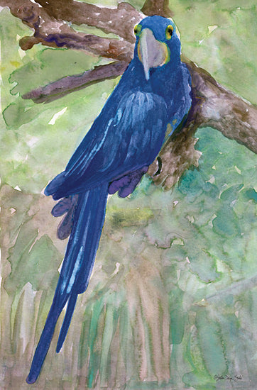 Stellar Design Studio SDS283 - SDS283 - Blue Parrot 1 - 12x18 Parrot, Tree, Tropical from Penny Lane