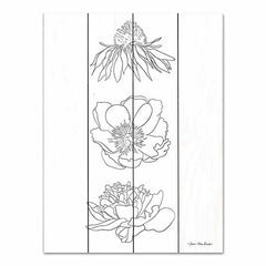 ST922PAL - Hand Drawn Flowers - 12x16