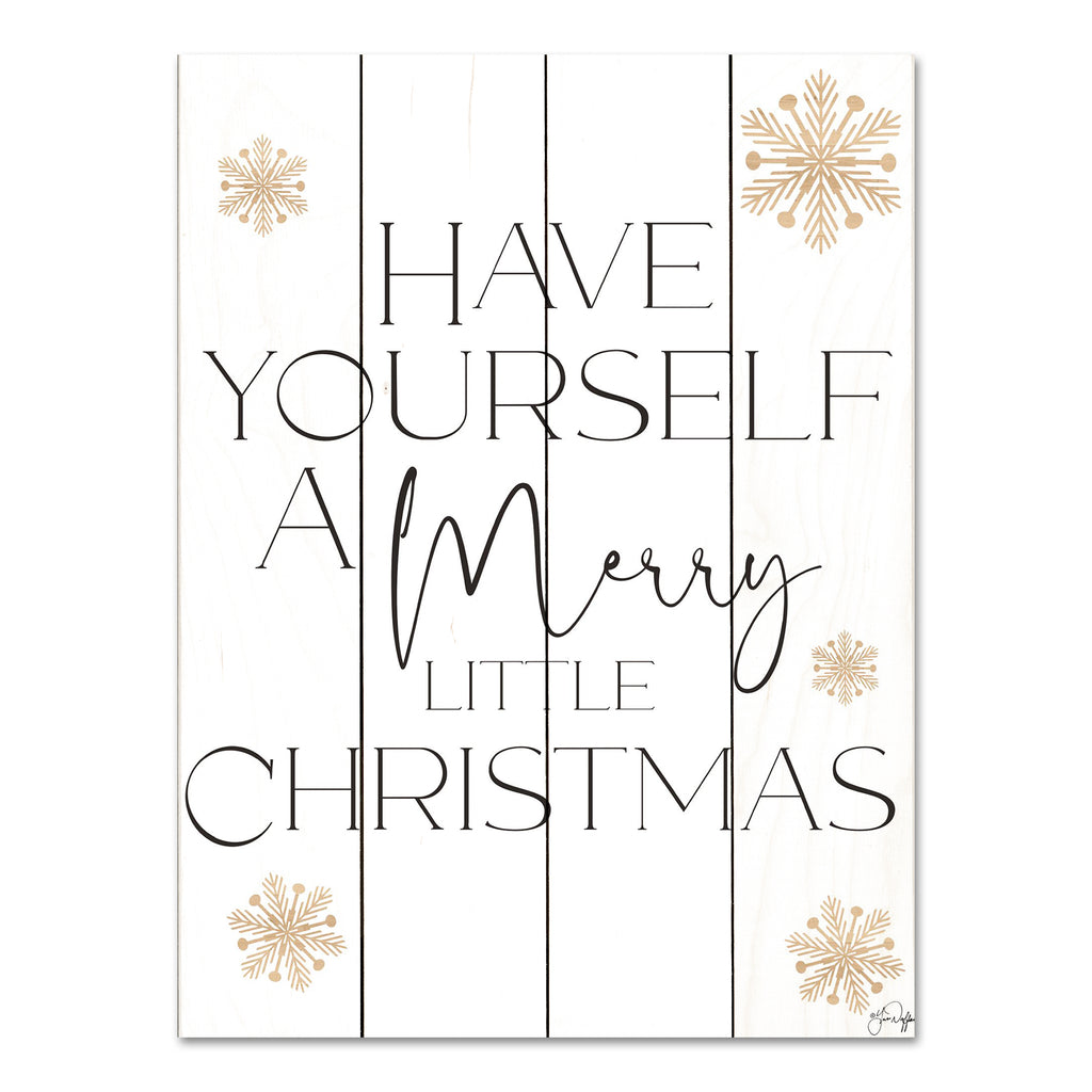 Yass Naffas Designs YND129PAL - YND129PAL - Merry Little Christmas - 12x16 Christmas, Holidays, Typography, Signs, Merry Little Christmas, Winter, Snowflakes from Penny Lane