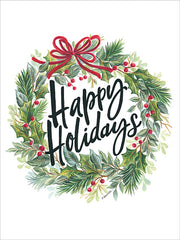 ART1155 - Happy Holidays Wreath - 12x16