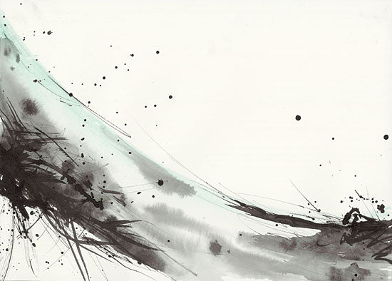 Britt Hallowell BHAR482 - Simplification Series VII - 16x12 Abstract, Black, Green from Penny Lane