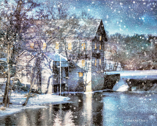 Bluebird Barn BLUE257 - All is Calm - 16x12 Holidays, Winter, Snow, Homestead, House, Lake from Penny Lane