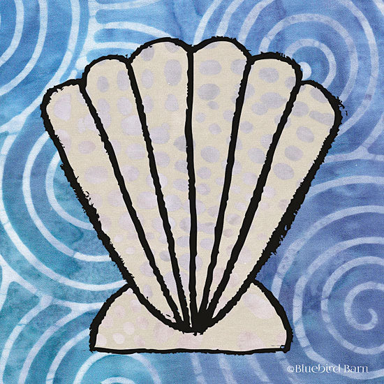 Bluebird Barn BLUE312 - Whimsy Coastal Clam Shell - 12x12 Coastal, Whimsy, Shell, Clam Shell from Penny Lane