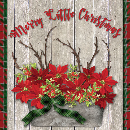 Bluebird Barn BLUE329 - BLUE329 - Merry Little Christmas - 12x12 Merry Little Christmas, Poinsettias, Christmas Plaid, Signs, wood Planks from Penny Lane