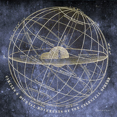 BLUE383 - Vintage Celestial Planets - 12x12