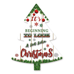 BLUE389TREE -  Beginning to Look Like Christmas - 14x18