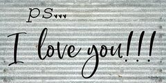 BOY401 - PS…  I Love You - 24x12