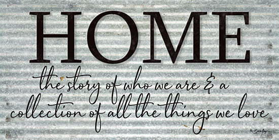 Susie Boyer BOY402 - Home - 24x12 Home, Love, Family, Galvanized Metal from Penny Lane