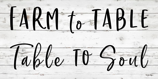 Susie Boyer BOY405 - Farm to Table ~ Table to Soul - 24x12 Farm to Table, Wood, Galvanized Metal from Penny Lane