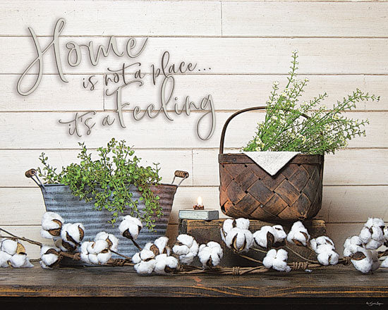 Susie Boyer BOY429 - Home is Not a Place - 16x12 Home, Still Life, Cotton, Shiplap, Baskets, Galvanized Bucket, Plants from Penny Lane