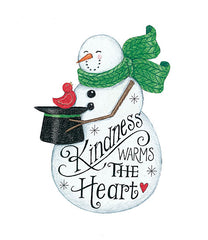DS1719 - Kindness Warms the Heart Snowman - 12x12