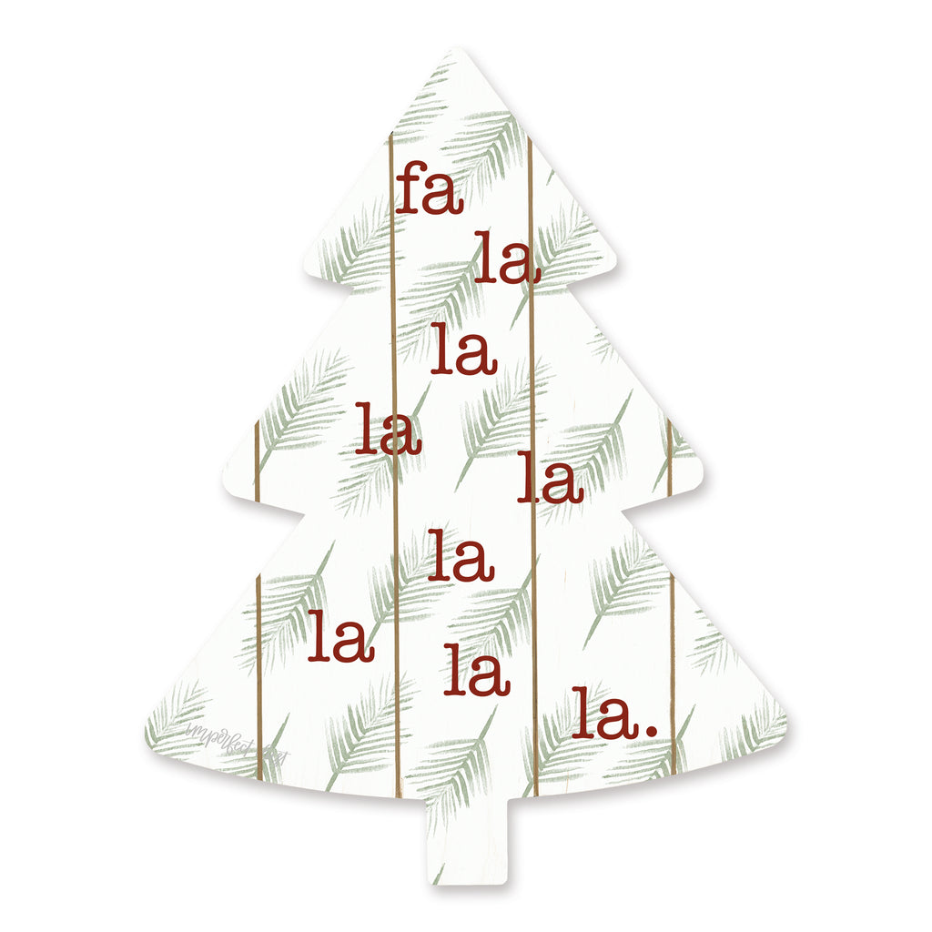 Imperfect Dust DUST395TREE - DUST395TREE - Fa La La  - 14x18 Signs, Fa La La, Christmas Tree, Wood Planks, Typography from Penny Lane