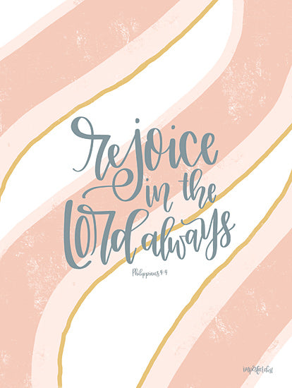 Imperfect Dust DUST447 - DUST447 - Rejoice in the Lord Always - 12x16 Bible Verse, Philippines, Signs, Religious, Calligraphy from Penny Lane