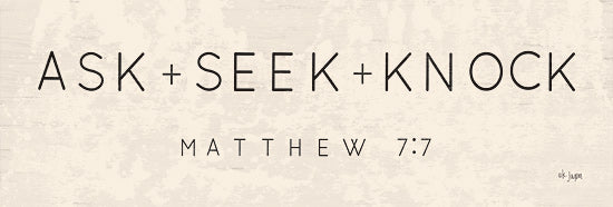 Jaxn Blvd. JAXN269 - JAXN269 - Ask, Seek, Knock - 18x6 Ask, Seek, Knock, Bible Verse, Matthew, Religious, Signs from Penny Lane