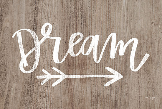Jaxn Blvd. JAXN325 - Dream - 18x12 Dream, Arrow, Wood Background, Signs from Penny Lane