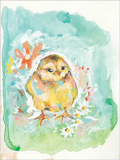 Jessica Mingo JM243 - JM243 - Floral Chick - 12x16 Chick, Baby Chick, Flowers, Abstract, Daisies from Penny Lane