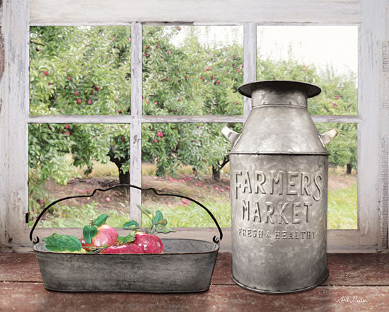 Lori Deiter LD1253 - Apple Orchard - Apples, Orchard, Galvanized Metal, Milk Can, Window, Antiques from Penny Lane Publishing