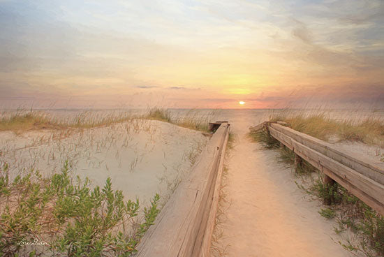 Lori Deiter LD1435 - Jacksonville at Daybreak Beach, Boardwalk, Path, Sand, Ocean, Sunrise, Coast from Penny Lane