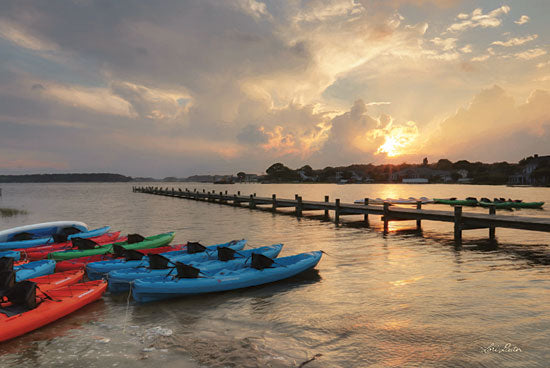 Lori Deiter LD1463 - Bayside Dock Bayside Dock, Boats, Ocean, Coast, Dock, Sunlight from Penny Lane