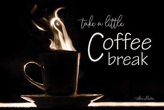 Lori Deiter LD1620 - LD1620 - Take a Little Coffee Break    - 18x12 Signs, Coffee, Photography, Sepia, Typography from Penny Lane