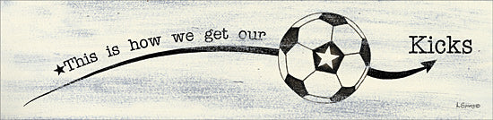 Linda Spivey LS1770 - LS1770 - Soccer - Kicks - 18x4 Soccer, Soccer Ball, Sports, Inspirational, Children from Penny Lane