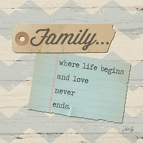 Marla Rae MA1067 - Family... - Family, Notepaper, Chevron from Penny Lane Publishing