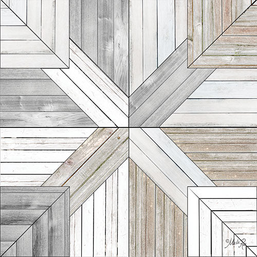 Marla Rae MAZ5178 - Wood Inlay in White I - Wood Inlay, Patterns from Penny Lane Publishing