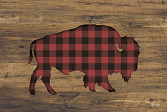 MAZ5199 - Buffalo Plaid Bison - 18x12