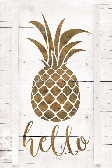 Marla Rae MAZ5210GP - Hello Pineapple - Hello, Pineapple, Wood Planks from Penny Lane Publishing