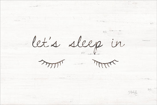 Marla Rae MAZ5399 - Let's Sleep In - 18x12 Let's Sleep In, Eye Lashes, Bedroom, Signs from Penny Lane
