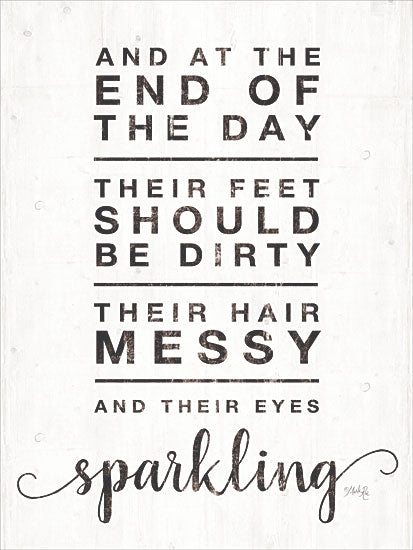 Marla Rae MAZ5410 - End of the Day - 12x16 End of the Day, Humorous, Kid's Art, Babies, Toddlers from Penny Lane