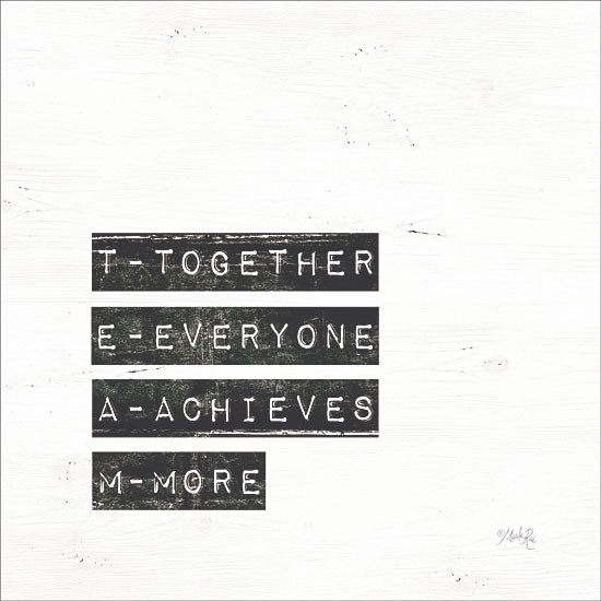 Marla Rae MAZ5411 - TEAM - 12x12 Team, Sports, Black & White, Signs from Penny Lane